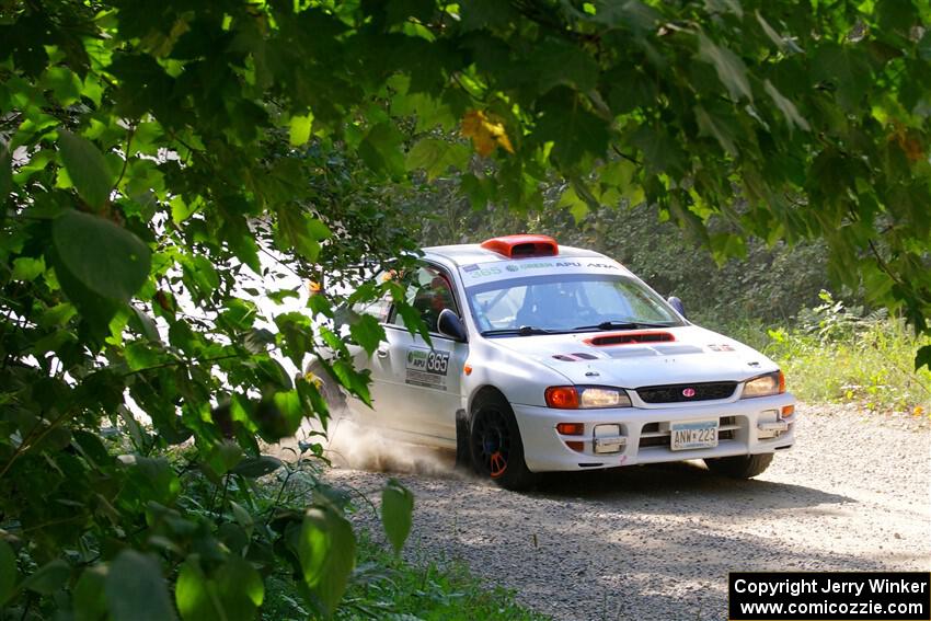 Richard Donovan / Greg Donovan Subaru Impreza on SS2, Refuge I.