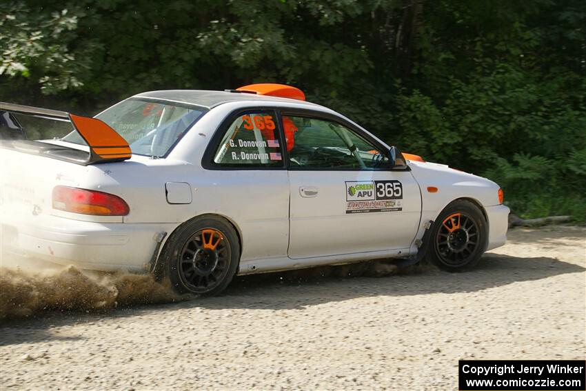 Richard Donovan / Greg Donovan Subaru Impreza on SS2, Refuge I.