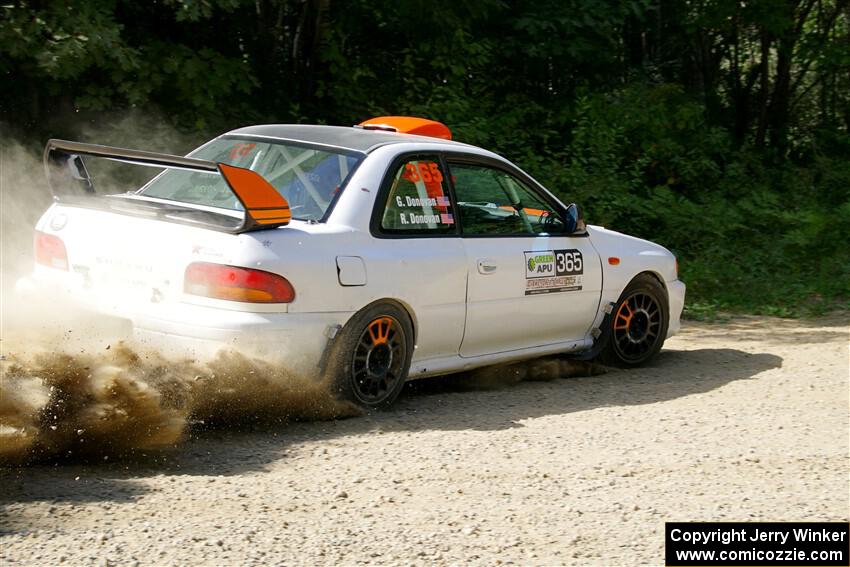 Richard Donovan / Greg Donovan Subaru Impreza on SS2, Refuge I.