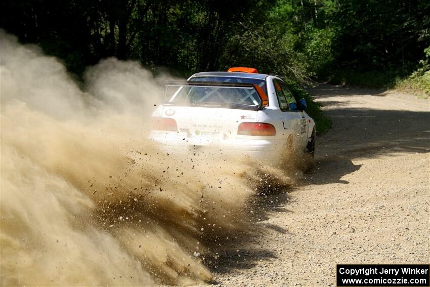 Richard Donovan / Greg Donovan Subaru Impreza on SS2, Refuge I.