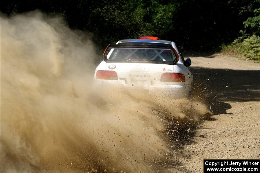 Richard Donovan / Greg Donovan Subaru Impreza on SS2, Refuge I.