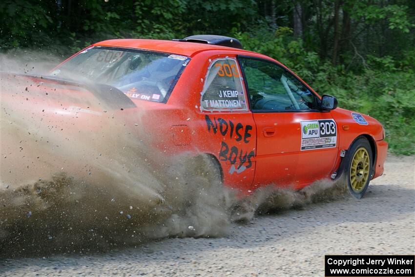 Travis Mattonen / Josh Kemp Subaru Impreza on SS2, Refuge I.