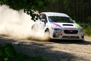 Jamey Randall / Andrew Rausch Subaru WRX on SS2, Refuge I.