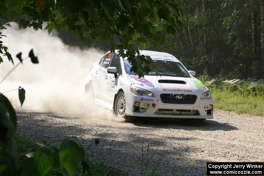 Jamey Randall / Andrew Rausch Subaru WRX on SS2, Refuge I.