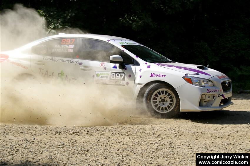 Jamey Randall / Andrew Rausch Subaru WRX on SS2, Refuge I.