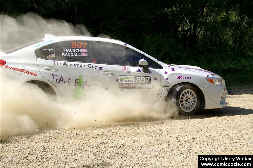 Jamey Randall / Andrew Rausch Subaru WRX on SS2, Refuge I.