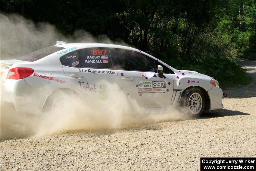 Jamey Randall / Andrew Rausch Subaru WRX on SS2, Refuge I.