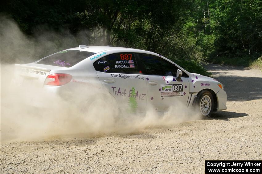 Jamey Randall / Andrew Rausch Subaru WRX on SS2, Refuge I.