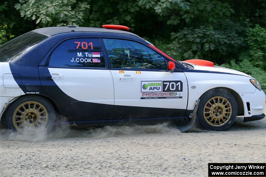 Jason Cook / Maggie Tu Subaru WRX on SS2, Refuge I.