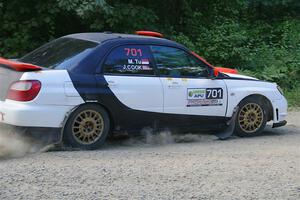 Jason Cook / Maggie Tu Subaru WRX on SS2, Refuge I.