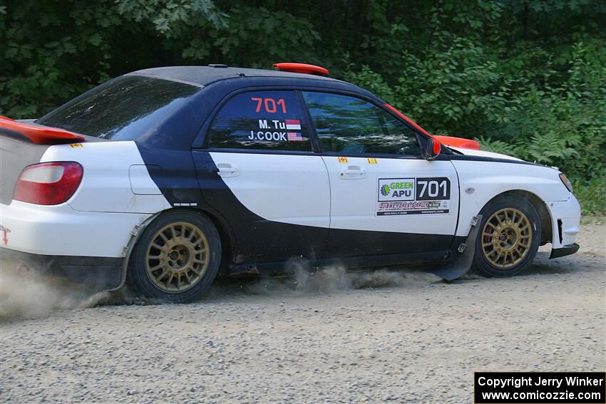 Jason Cook / Maggie Tu Subaru WRX on SS2, Refuge I.