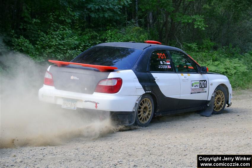 Jason Cook / Maggie Tu Subaru WRX on SS2, Refuge I.