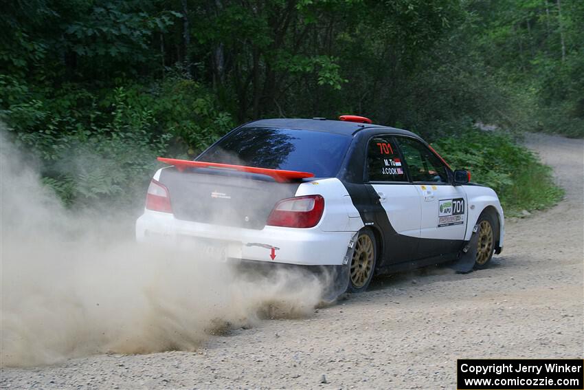 Jason Cook / Maggie Tu Subaru WRX on SS2, Refuge I.