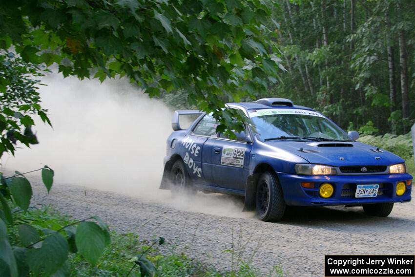 Corey Morris / Josh Nykanen Subaru Impreza on SS2, Refuge I.