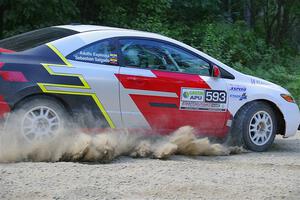 Sebastian Salgado / Christian Hidalgo Honda Civic on SS2, Refuge I.