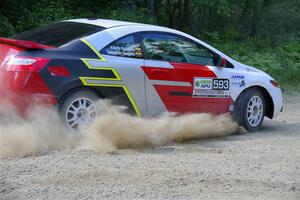 Sebastian Salgado / Christian Hidalgo Honda Civic on SS2, Refuge I.