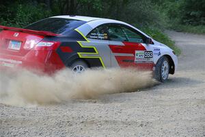 Sebastian Salgado / Christian Hidalgo Honda Civic on SS2, Refuge I.