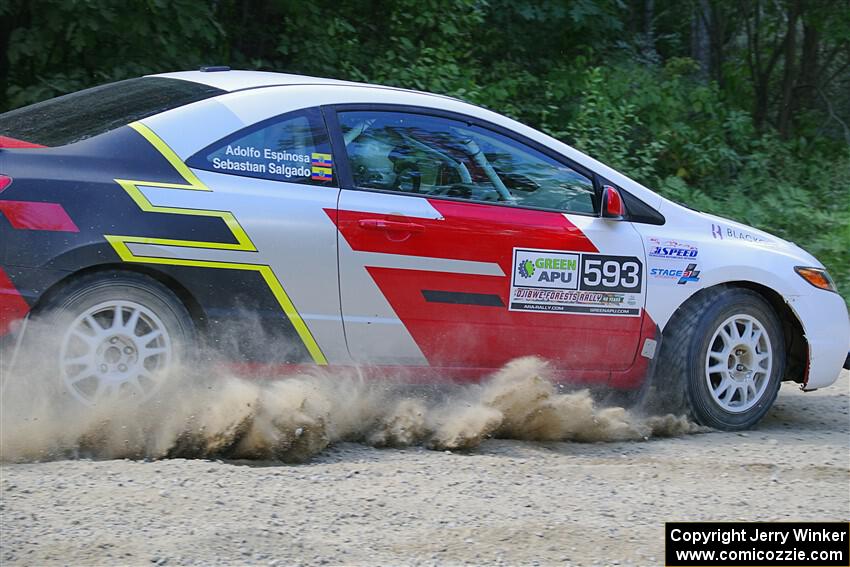 Sebastian Salgado / Christian Hidalgo Honda Civic on SS2, Refuge I.