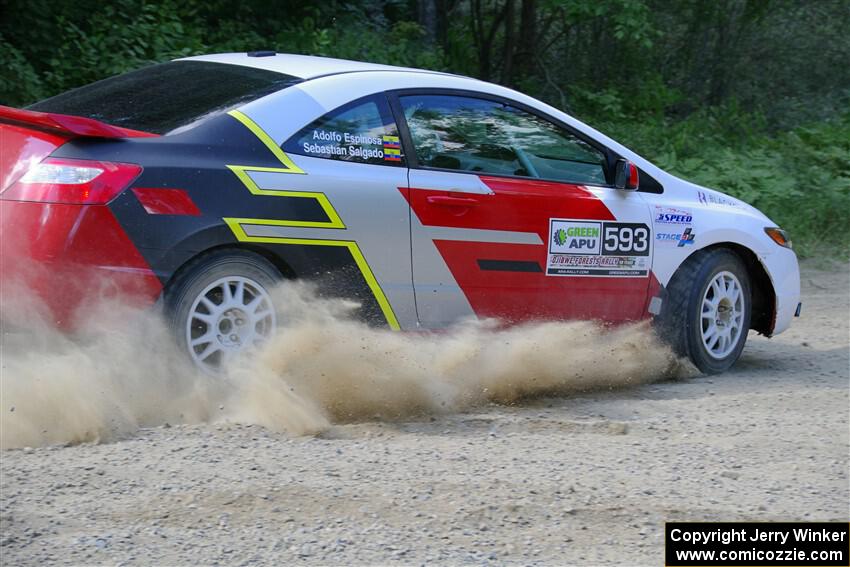 Sebastian Salgado / Christian Hidalgo Honda Civic on SS2, Refuge I.