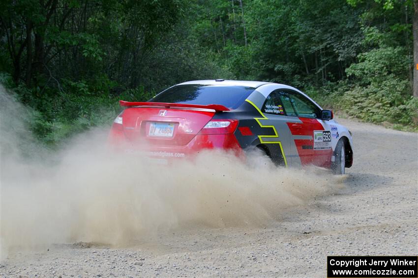 Sebastian Salgado / Christian Hidalgo Honda Civic on SS2, Refuge I.