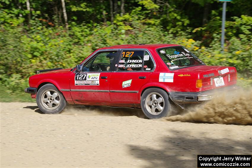 Levi Johnson / Griffin Johnson BMW 325e on SS4, Steamboat I.