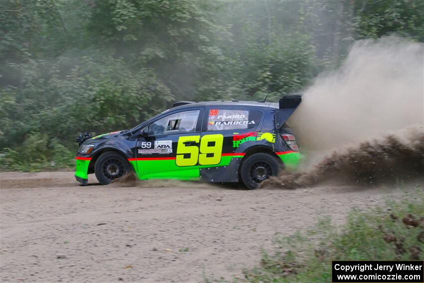 Pat Moro / Claudia Barbera-Pullen Chevy Sonic LS on SS7, Kabekona II.