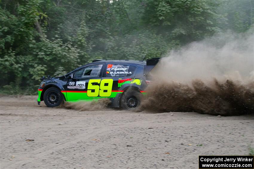 Pat Moro / Claudia Barbera-Pullen Chevy Sonic LS on SS7, Kabekona II.