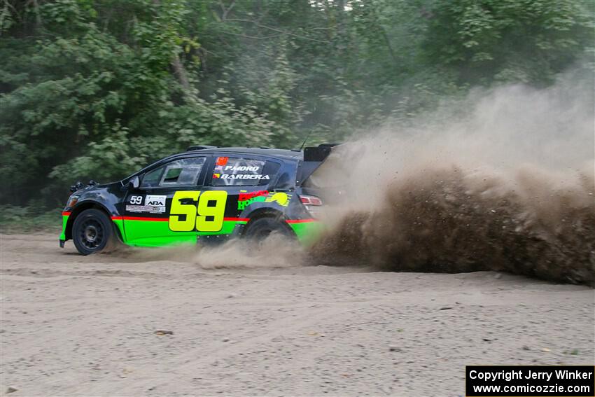 Pat Moro / Claudia Barbera-Pullen Chevy Sonic LS on SS7, Kabekona II.