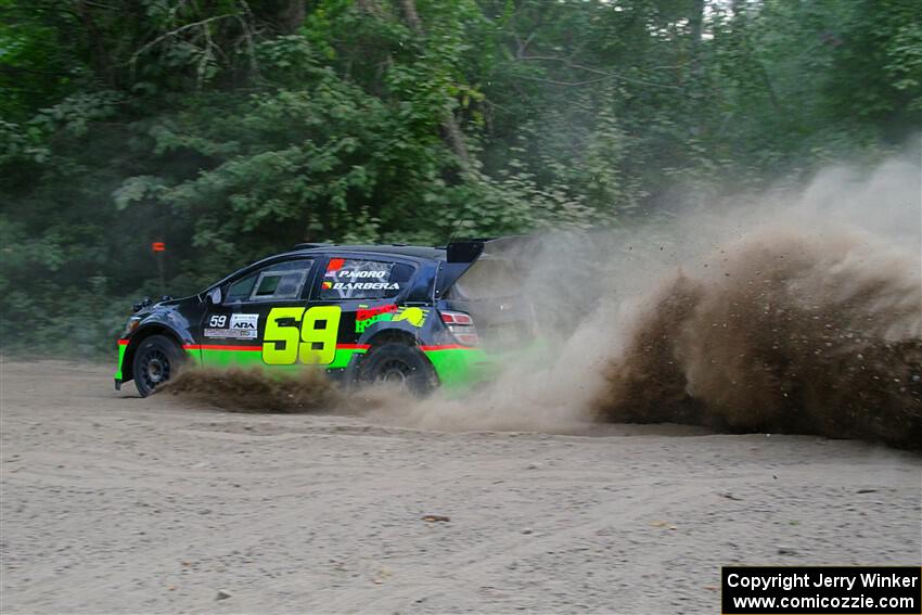 Pat Moro / Claudia Barbera-Pullen Chevy Sonic LS on SS7, Kabekona II.