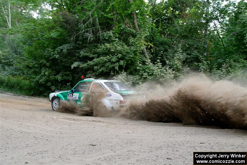 Seamus Burke / Gary McElhinney Ford Escort Mk II on SS7, Kabekona II.