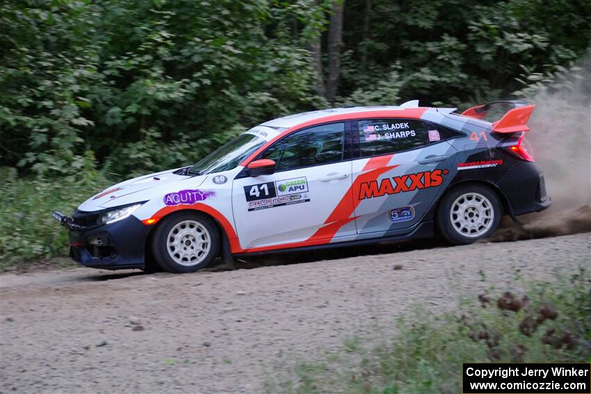 Chris Sladek / John Sharps Honda Civic Hatchback Sport on SS7, Kabekona II.