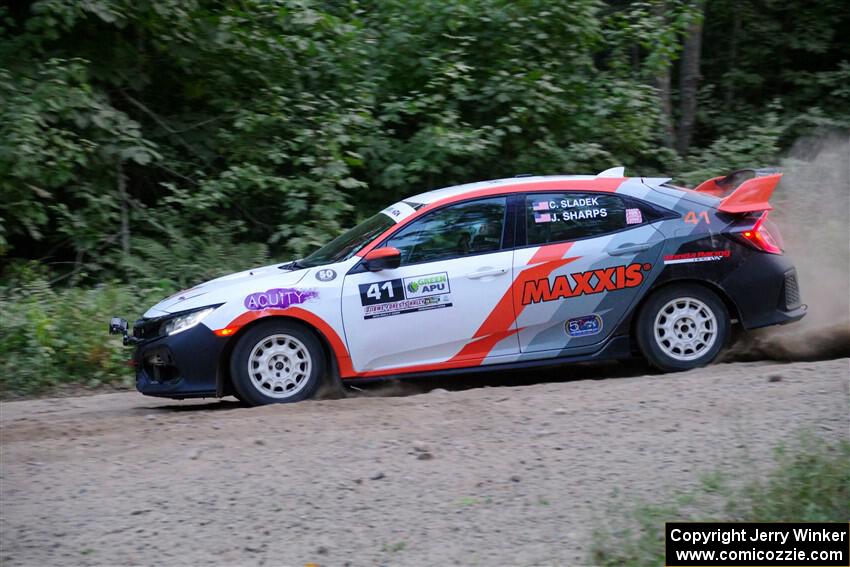 Chris Sladek / John Sharps Honda Civic Hatchback Sport on SS7, Kabekona II.