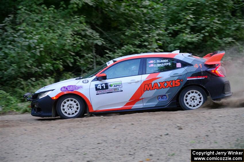 Chris Sladek / John Sharps Honda Civic Hatchback Sport on SS7, Kabekona II.