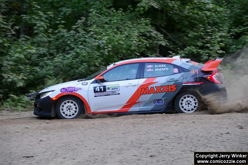 Chris Sladek / John Sharps Honda Civic Hatchback Sport on SS7, Kabekona II.