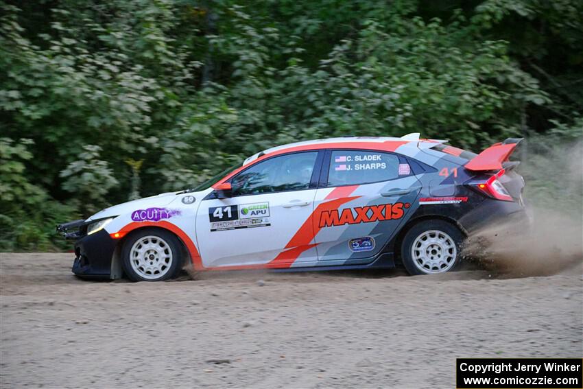 Chris Sladek / John Sharps Honda Civic Hatchback Sport on SS7, Kabekona II.