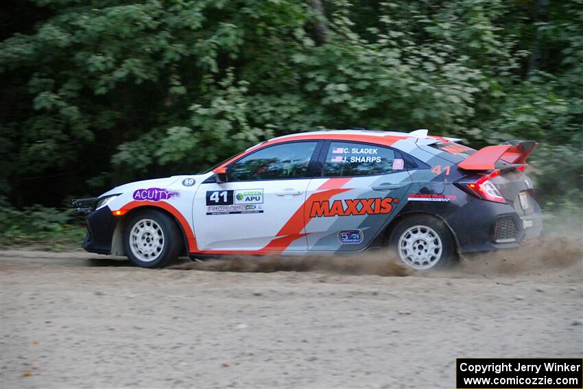 Chris Sladek / John Sharps Honda Civic Hatchback Sport on SS7, Kabekona II.