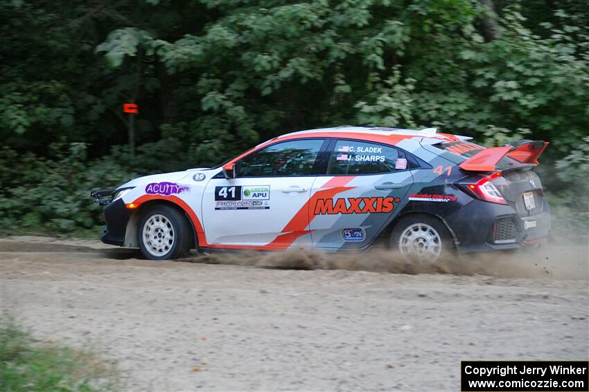 Chris Sladek / John Sharps Honda Civic Hatchback Sport on SS7, Kabekona II.