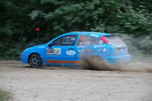 Chris Miller / Crystina Coats Ford Focus ZX3 on SS7, Kabekona II.