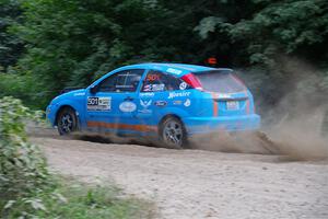 Chris Miller / Crystina Coats Ford Focus ZX3 on SS7, Kabekona II.