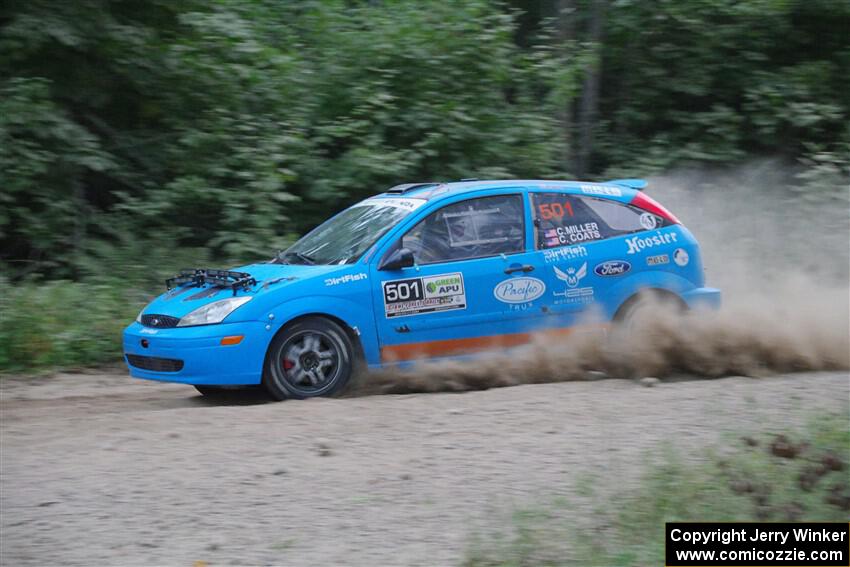 Chris Miller / Crystina Coats Ford Focus ZX3 on SS7, Kabekona II.