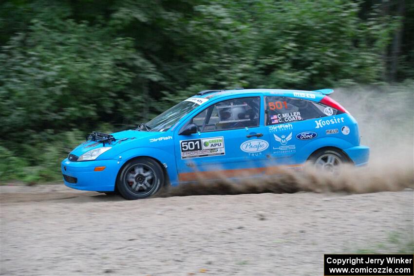 Chris Miller / Crystina Coats Ford Focus ZX3 on SS7, Kabekona II.