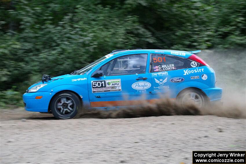 Chris Miller / Crystina Coats Ford Focus ZX3 on SS7, Kabekona II.