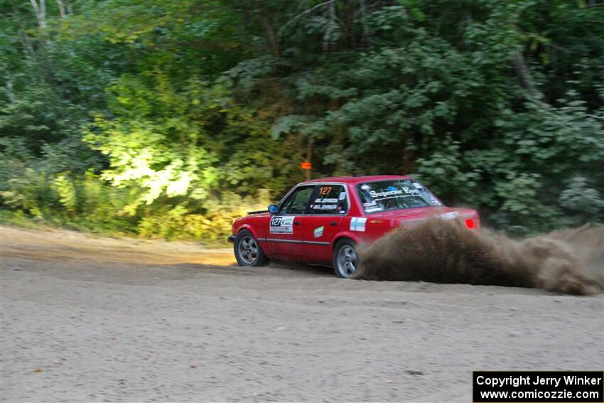 Levi Johnson / Griffin Johnson BMW 325e on SS7, Kabekona II.