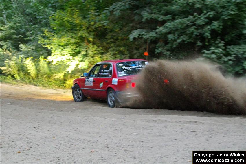 Levi Johnson / Griffin Johnson BMW 325e on SS7, Kabekona II.