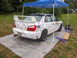 Ian McCarty / Hailey McCarty Subaru Impreza 2.5RS before the event.