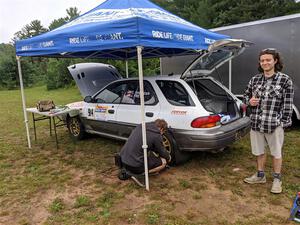 Camden Sheridan / Jeremy Frey Subaru Impreza Outback Sport before the event.