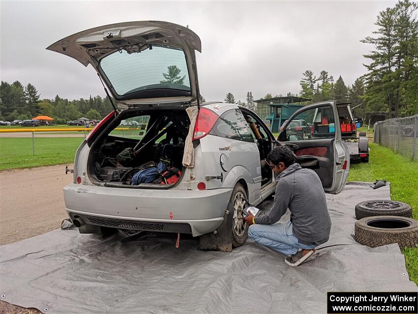 Srikanth Nayini / Otis Lee Miller Ford Focus SVT before the event.