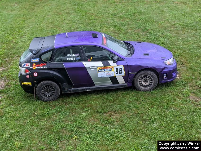 Silas Himes / Charlotte Himes Subaru WRX STi before the event.