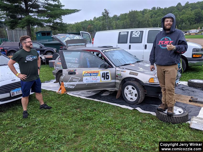 Nick Lyle / Kevin Dobrowolski Honda Civic Si before the event.