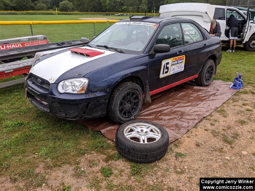 Mike Ryan / Dan Ryan Subaru Impreza 2.5RS before the event.